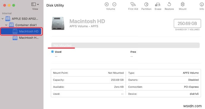 Macintosh HD がマウントされない、またはディスク ユーティリティに表示されない問題を解決する 7 つの方法