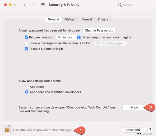 iBoysoft Data Recovery for Mac のシステム拡張機能を Apple Silicon 搭載の Mac にロードできるようにする