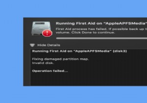 マウントされていない AppleAPFSMedia をデータ損失なしで修正するには?