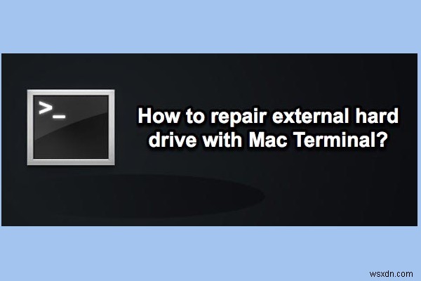 Mac ターミナルで外付けハード ドライブを修復する方法