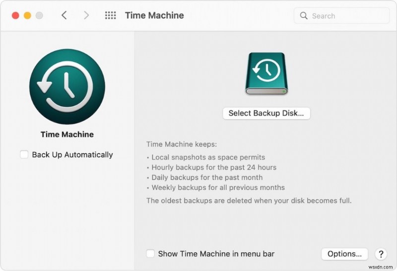 Time Machine が Mac で動作しなくなった 2022 年 6 月:修正済み