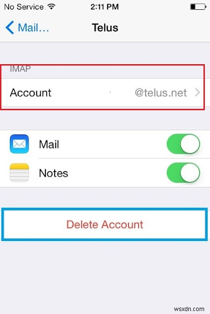iPhone、iPad、または Mac で telus.net または telusplanet.net メール アカウントからメールを送信できない