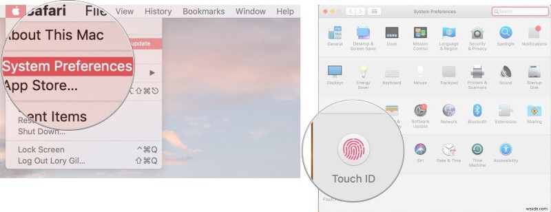 macOS Monterey へのアップグレード後に Touch ID が機能しない