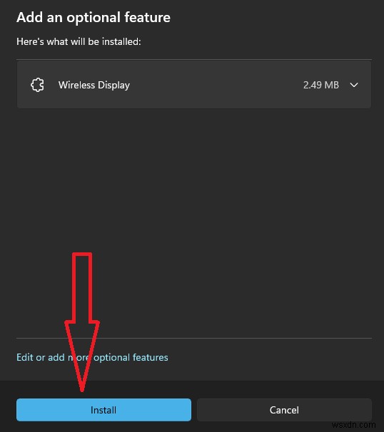 Windows 11 で Miracast を使用してワイヤレス ディスプレイに接続する