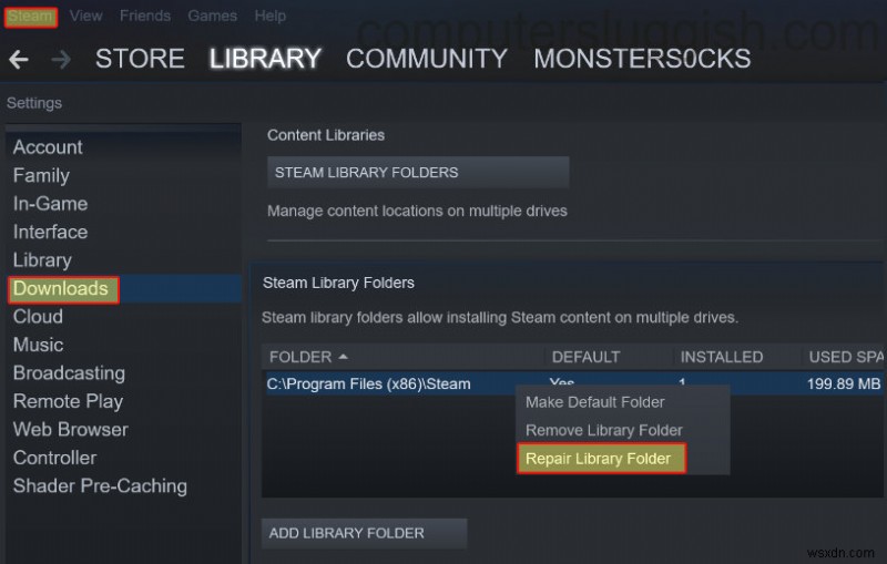 修正:ゲームのダウンロード/アップロード時の Steam 破損ディスク エラー