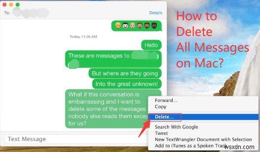 Macでメッセージと会話をすぐに削除する方法 