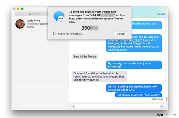 Mac でテキスト メッセージを取得する方法 