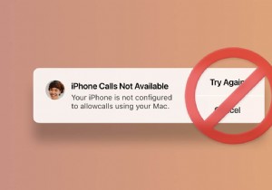 [修正済み] iPhone がこの Mac を使用した通話を許可するように構成されていない