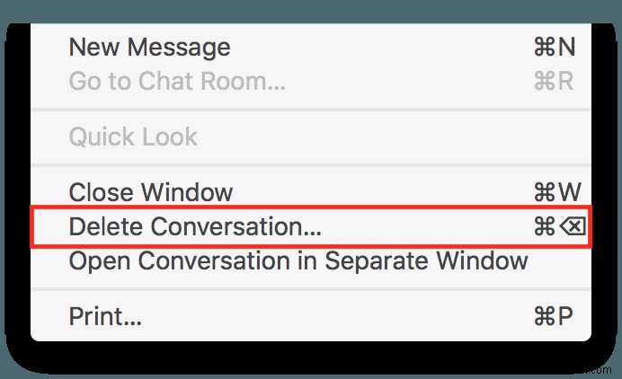 MacでiMessageをオフにしてメッセージを非表示にする方法 