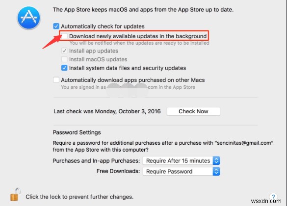 Mac で自動更新を無効にする方法 