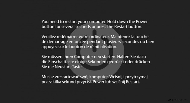 カーネル パニック on Mac エラーのトラブルシューティング ガイド 