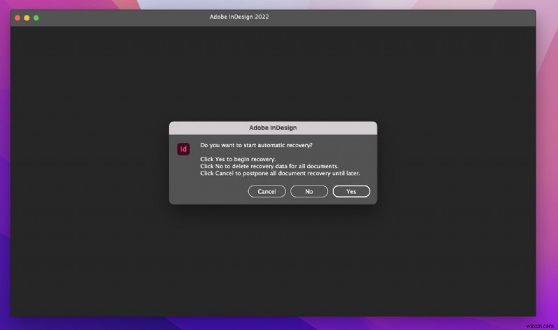 Macで保存されていない/削除されたInDesignファイルを復元する方法 