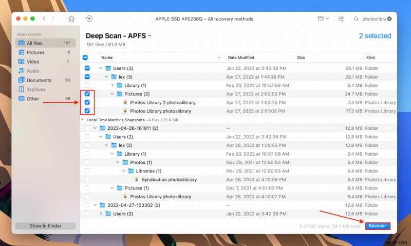 Mac でフォト ライブラリを復元する方法:4 つの方法 