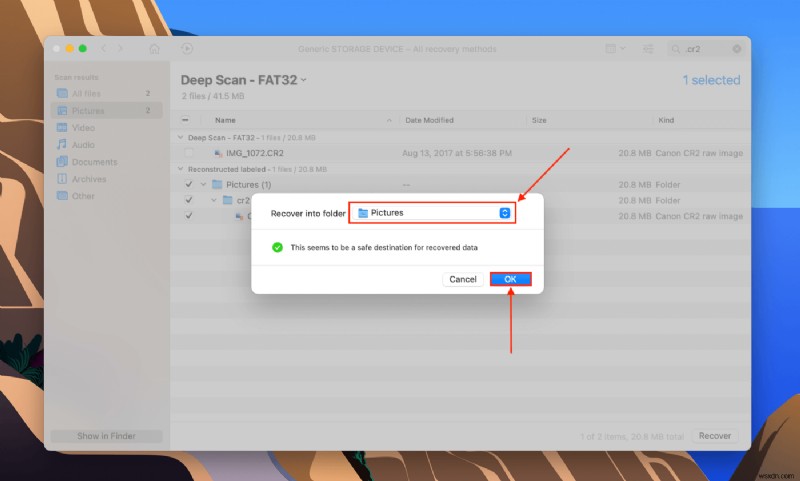 Mac で SD カードから未加工ファイルを復元する方法