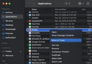 Mac で Firefox をアンインストールする方法