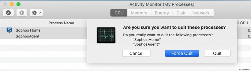 Mac で Sophos をアンインストールする方法