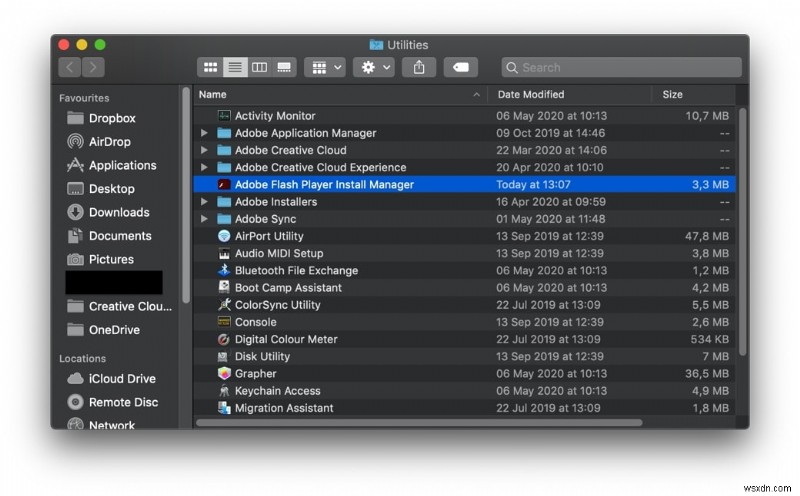 Mac で Adob​​e Flash Player をアンインストールする方法