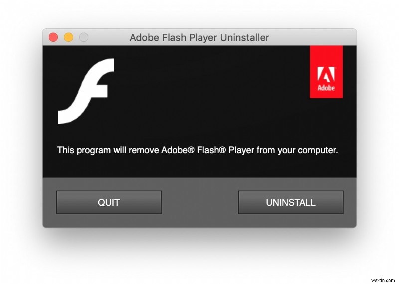 Mac で Adob​​e Flash Player をアンインストールする方法