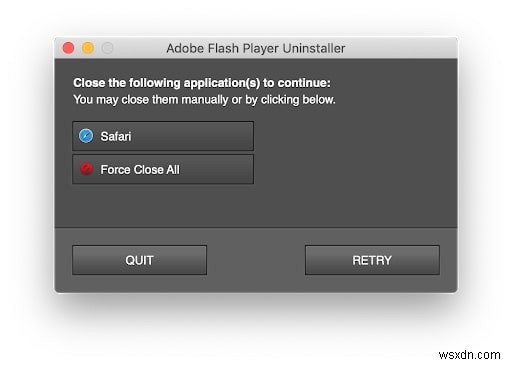 Mac で Adob​​e Flash Player をアンインストールする方法
