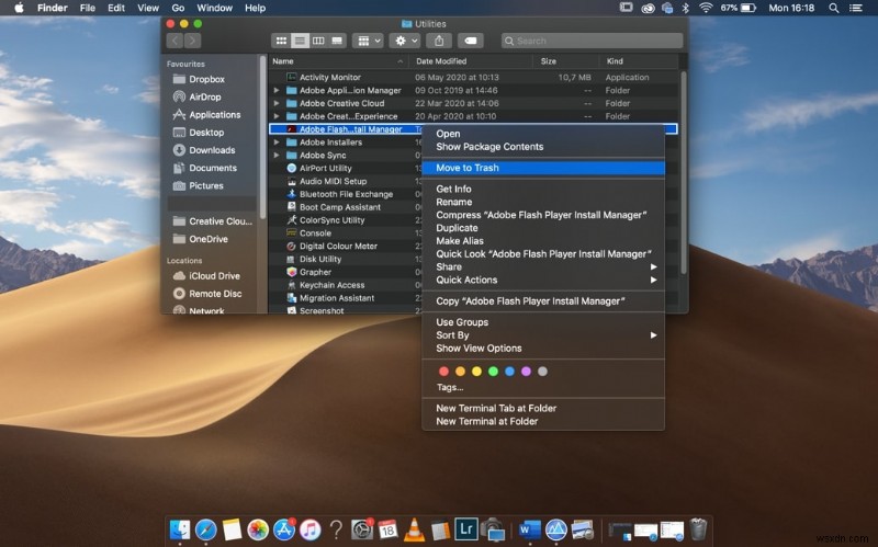 Mac で Adob​​e Flash Player をアンインストールする方法