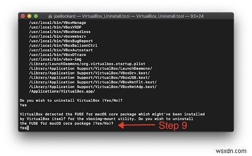 Mac で VirtualBox をアンインストールする方法