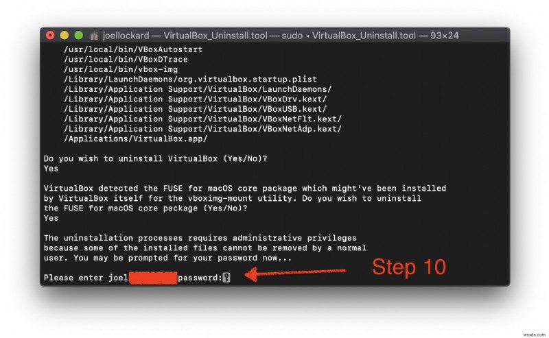 Mac で VirtualBox をアンインストールする方法