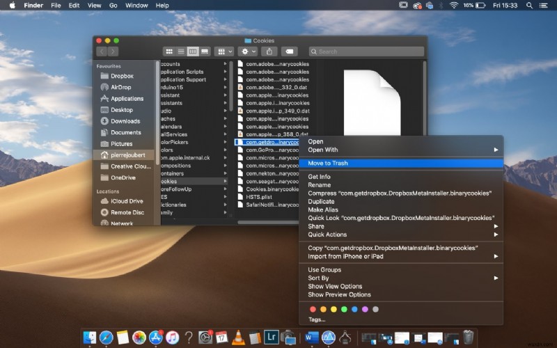 Mac で Dropbox をアンインストールする方法