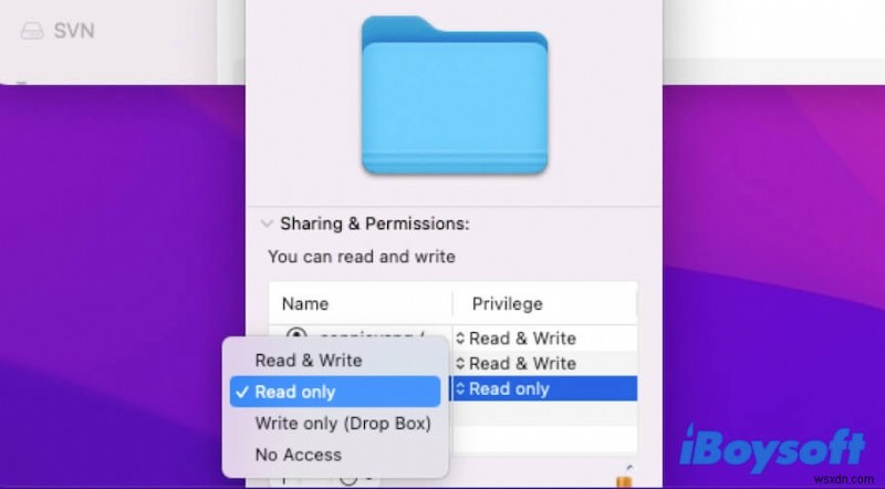 Mac 2022 でファイル、フォルダー、アプリ、ハード ドライブのアクセス許可を変更する