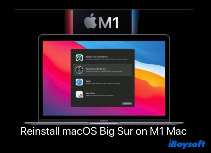 M1 Mac に macOS Big Sur を再インストールする方法