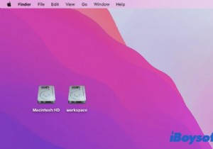 デスクトップから Macintosh HD を削除する方法