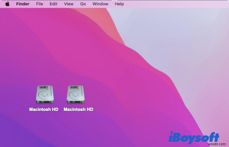 デスクトップから Macintosh HD を削除する方法