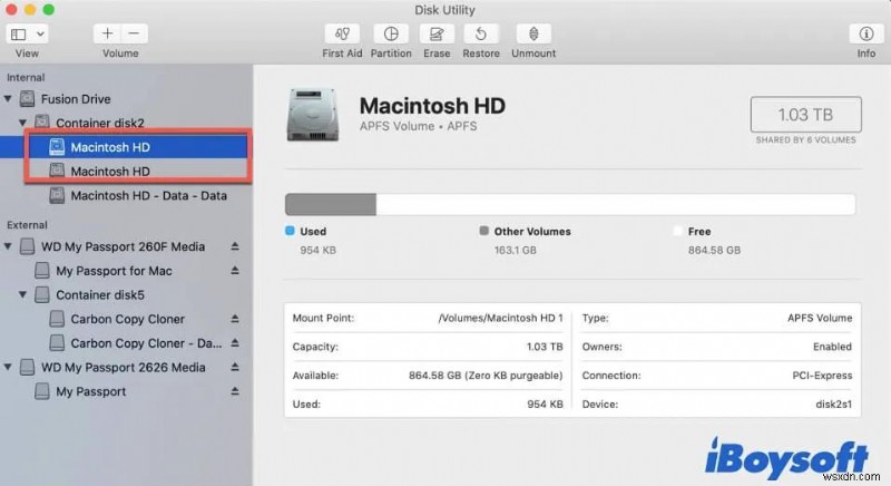 デスクトップから Macintosh HD を削除する方法
