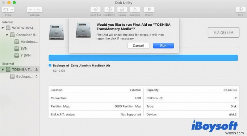 Mac で繰り返されるディスクが適切に取り出されないという通知を停止する方法