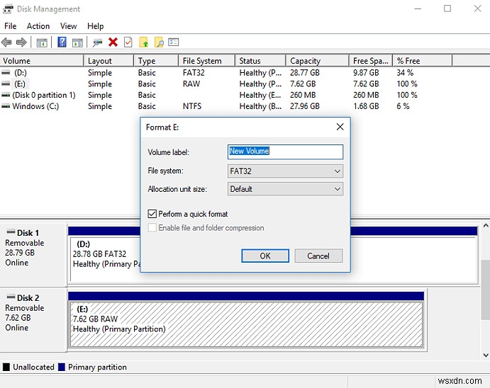 Windows PC で外付けハード ドライブを初期化およびフォーマットする方法