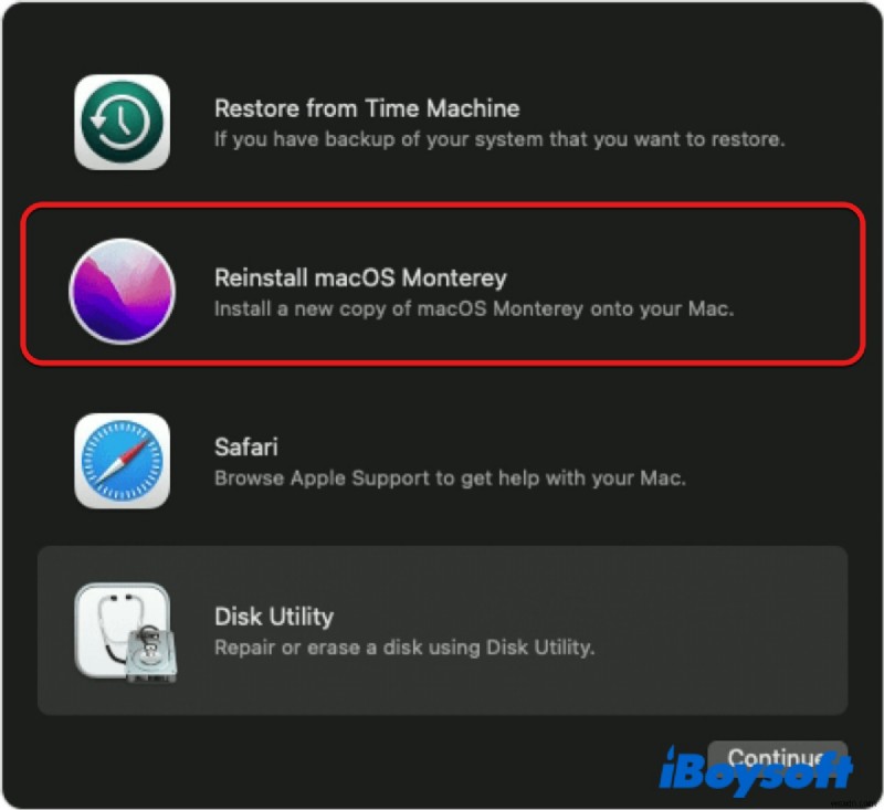Mac でこの起動ディスクを使用するにはソフトウェア アップデートが必要な問題を修正