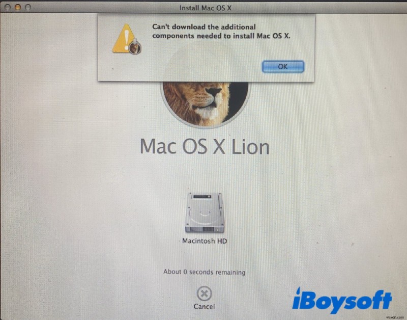 [解決策] Mac OS X の再インストール時に必要なダウンロードが見つからない