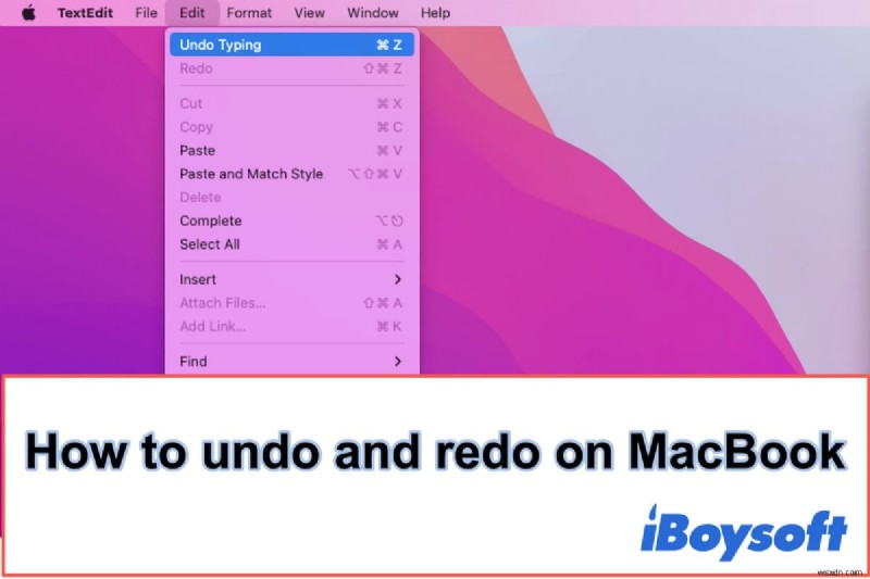 Mac/MacBook で元に戻す方法と Mac でやり直す方法