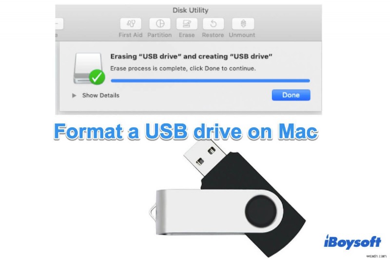 Mac と PC の両方で Mac で USB ドライブをフォーマットする方法
