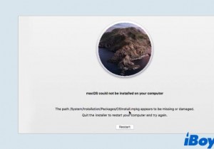 コンピュータに macOS をインストールできない問題を修正する最も簡単な 7 つの方法