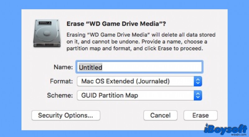 Mac 用に WD Elements をフォーマットする方法のチュートリアル