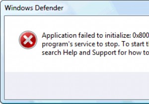 0x800106ba Windows Defender エラー修正 