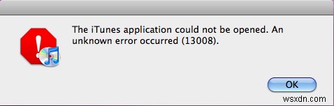 13008 Windows での iTunes エラー 