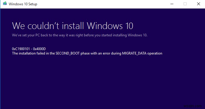 Windows 10 Update エラー コード 0x8007042B – 0x4000D を修正する方法