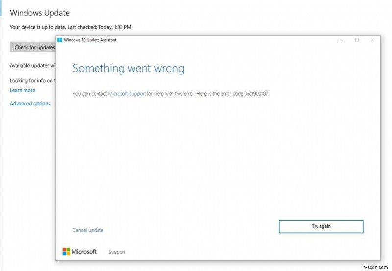 Windows Update エラー コード 0xc1900107 をすばやく修正する方法