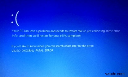 Windows 10 で VIDEO DXGKRNL FATAL ERROR を修復する方法