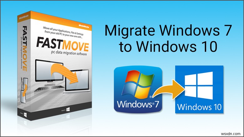 データ移行ソフトウェアを使用して Windows 7 から Windows 10 に移行する方法