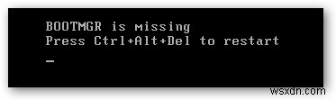「Bootmgr Is Missing」エラー修正 – Windows 7