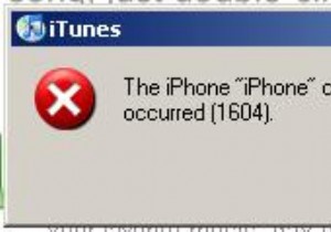 iPhone 1604 エラーの修正