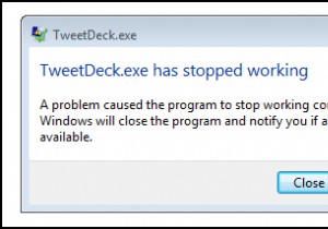 TweetDeck がクラッシュした場合の対処法