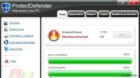 ProtectDefender の削除手順 – Protect Defender を削除する